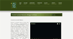 Desktop Screenshot of bionatura.it