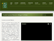 Tablet Screenshot of bionatura.it